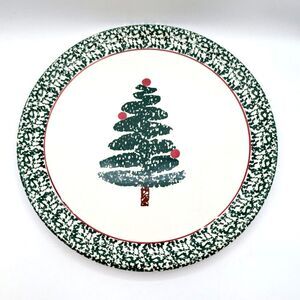 FURIO 12.5-inch Sponge Christmas Tree Serving Plate Made in Italy